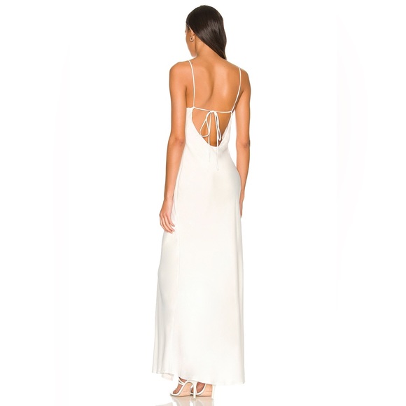 Resa river satin maxi dress in white size S. NWOT - Picture 3 of 11